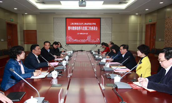 青年教师培养与发展工作座谈会现场